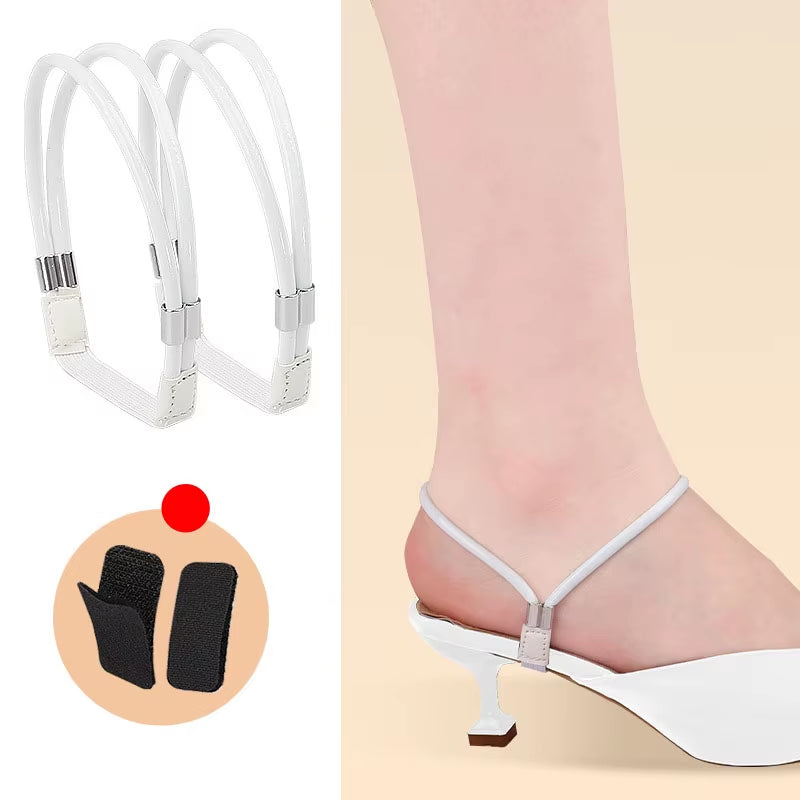 High Heels Shoes Band Anti-Loose for Women Diamond Shoelaces Anti-Drop Heel Straps Belt Drill Elastic Fixing Belts Rhinestone