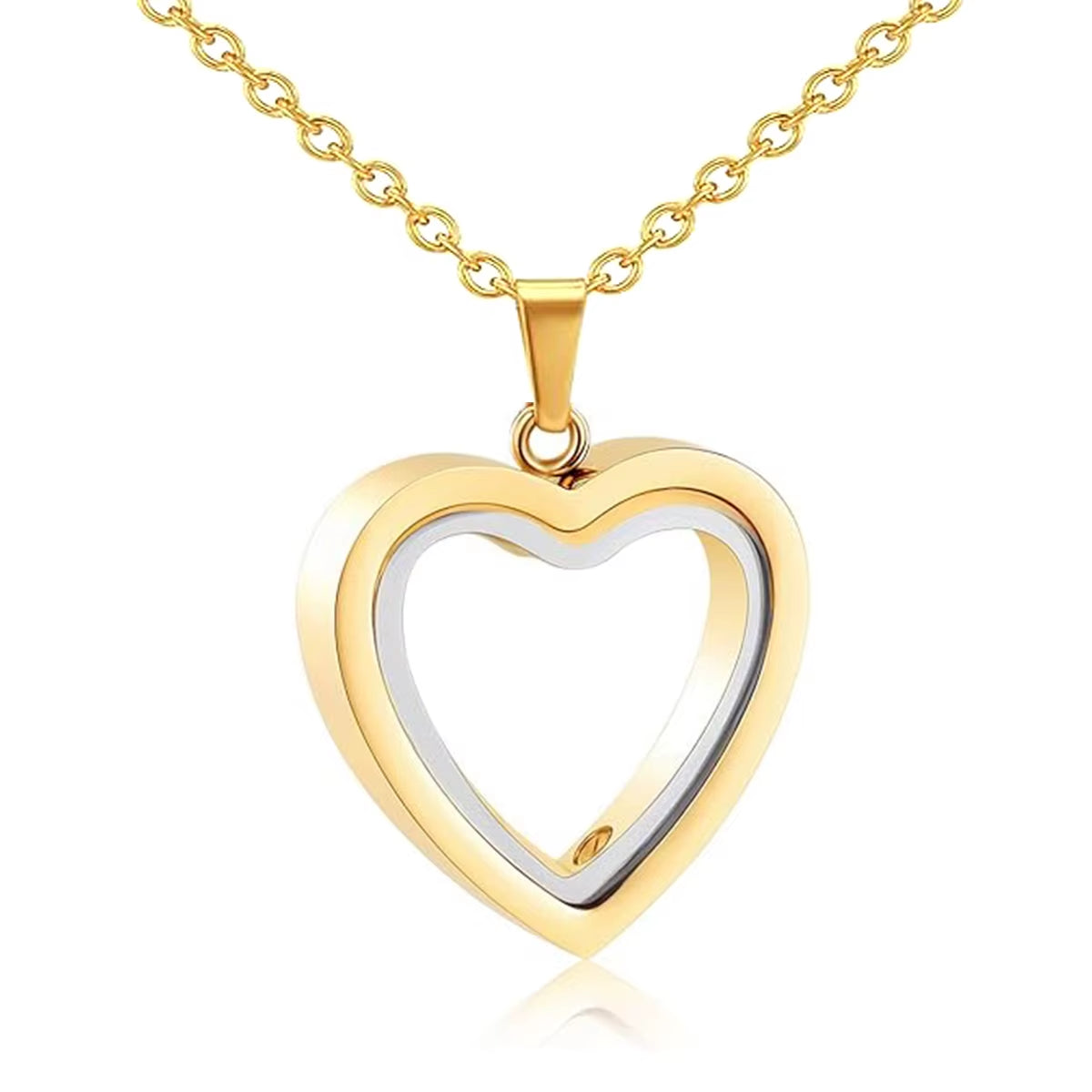 Glass Cremation Jewelry Necklace for Ashes Heart Memorial Lockets for Ashes Stainless Steel Keepsake Urn Ashes Pendants