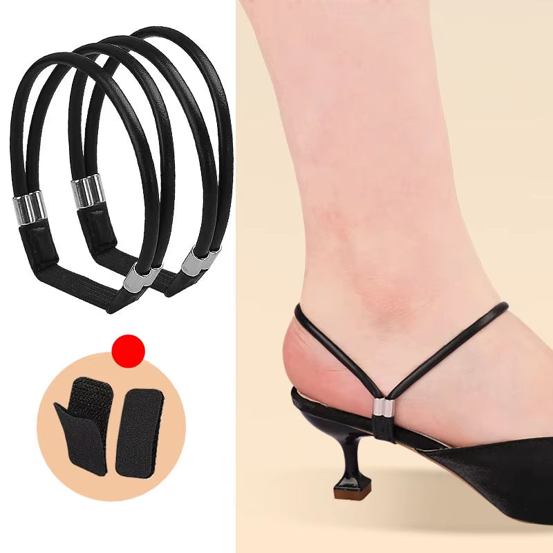 High Heels Shoes Band Anti-Loose for Women Diamond Shoelaces Anti-Drop Heel Straps Belt Drill Elastic Fixing Belts Rhinestone