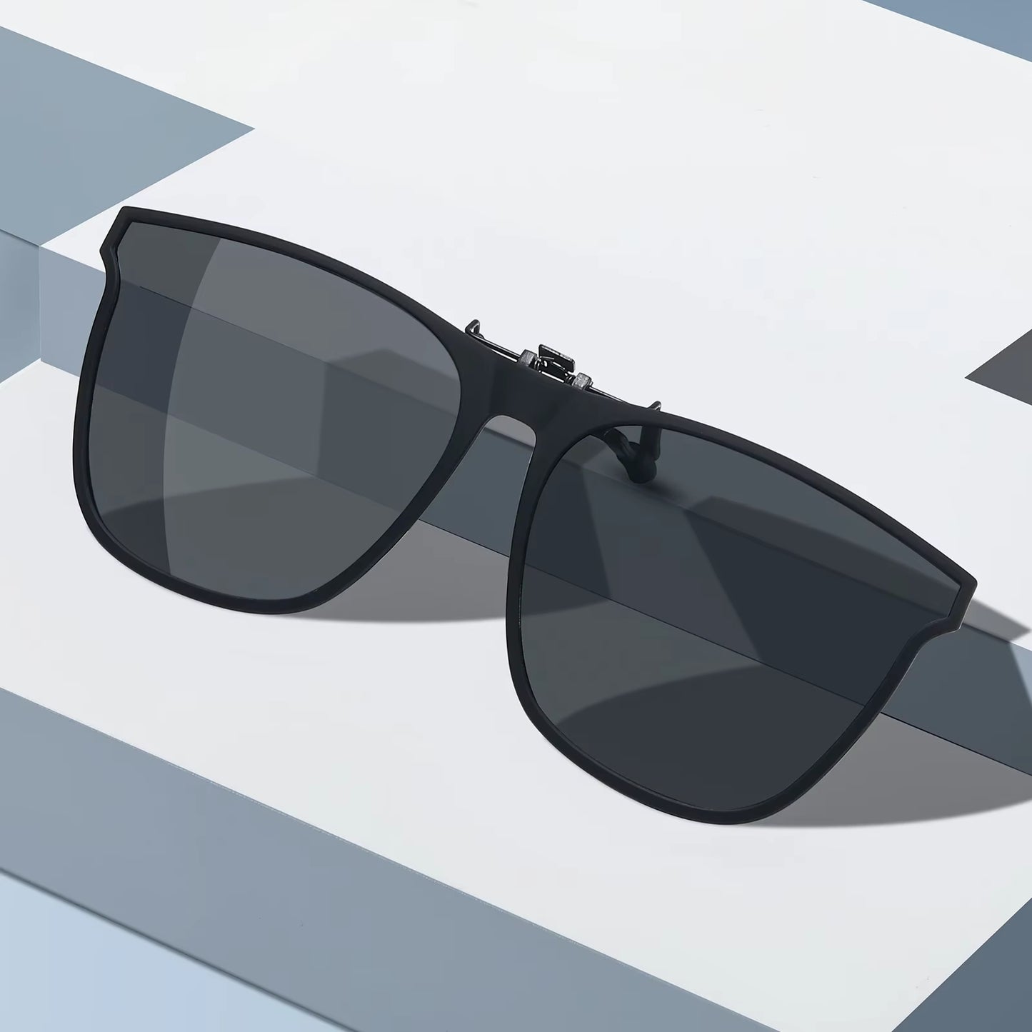 Polarized Fishing Outdoor Clip-On Flip up Clip Rimless Sunglasses for Prescription Glasses - TAC Lens with UV400 VK5