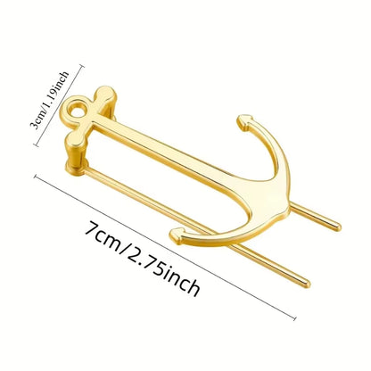 1 Piece Stylish Anchor Metal Bookmark - Durable Reader Page Holder, Perfect Gift or Office Accessory, School Office Supplies